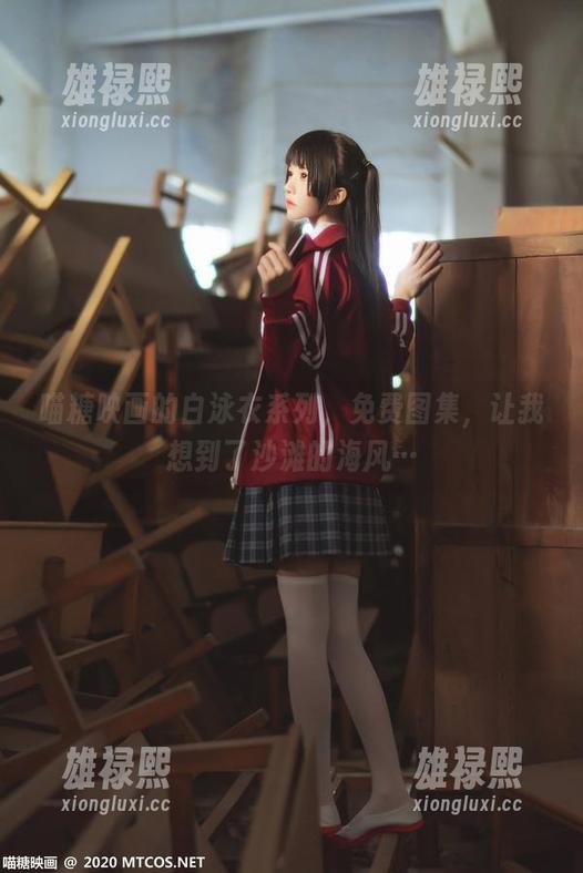 喵糖映画的白泳衣系列，免费图集，让我想到了沙滩的海风…